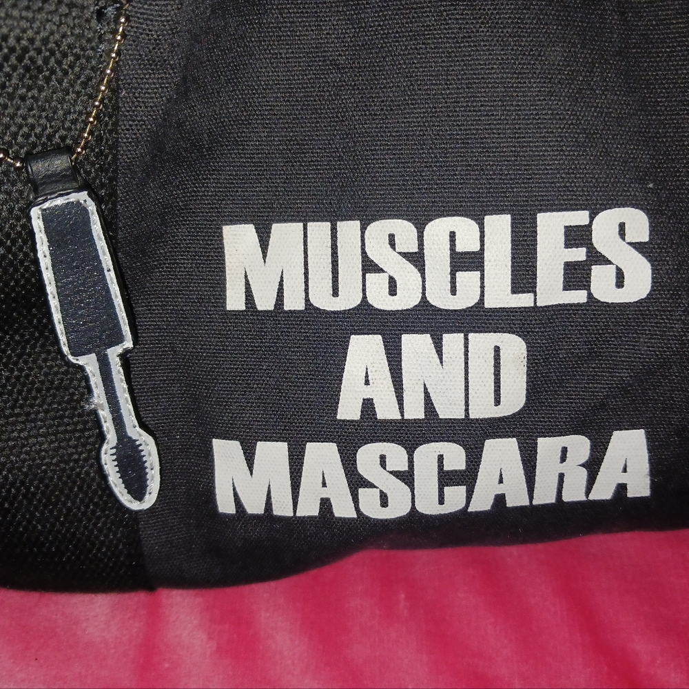 Muscles and Mascara gym bag with shoulder strap